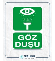 Göz Duşu 21x28 Arkası Yapışkanlı Levha