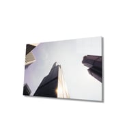 Miyrem Glasses Collection -A1^#  Geometrik Bina Cam Tablo, Cam Tablo (Çok Renkli)