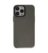 Apple İphone 14 Pro Kılıf Anka Pc Sert Metal Kapak - Siyah