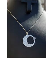 925 Ayar Gümüş Ayyıldız Kolye