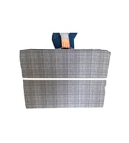 Katlanır Yatak Yer Yatağı Sünger Yatak Tek Kişilik 80x180 cm Gri Siyah Çizgili