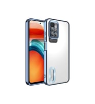 Xiaomi Redmi 10 Uyumlu Kılıf Kamera Korumalı Logo Gösteren Zore Omega Kapak