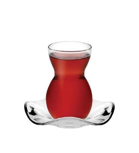 Paşabahçe 96574 Dantel Çay Takımı 140 cc 12 Parça (Renksiz)