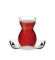 Paşabahçe 96574 Dantel Çay Takımı 140 cc 12 Parça (Renksiz)