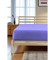 %100 PAMUKLU TEK VEYA ÇİFT KİŞİLİK LASTİKLİ ÇARŞAF (FİTTED JERSEY/PENYE ÇARŞAF) (Lila)