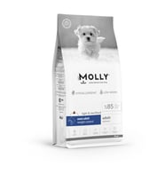Molly Mini Irk Kısırlaştırılmış Köpek Maması Somonlu 8 Kg (Beyaz)