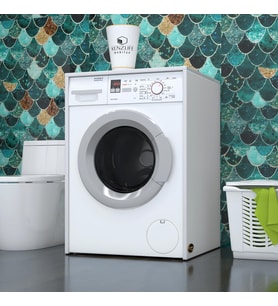 Kenzlife çamaşır makinesi dolabı naummdf byz 90*70*60 % 100 mdf full mdf banyo kapaksız arkalıksız (Karışık)