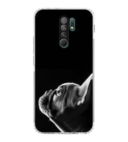 PrintiFy Xiaomi Redmi 9 ile Uyumlu Köpek 1 Kamera Korumalı Şeffaf Kılıf