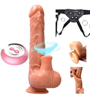Louis Hareketli&Emişli 7 Farklı Titreşimli Kumandalı Ultra Yumuşak Kemerli Penis