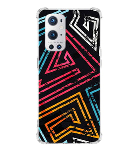 PrintiFy OnePlus 9 Pro Uyumlu Köşe Korumalı Eskitme Tasarımlı Şeffaf Silikon Kılıf