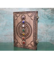 Taşlı Deri Defter Model 13 (Çok Renkli)
