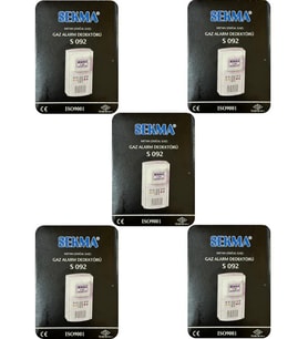 Sekma Doğal Gaz (Metan) Alarm Dedektörü S-092 (5 Adet)
