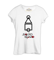 Squid Game - Şekil Beyaz Kadın Tshirt