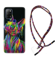 Omix X300 X500 X400 X600 X700 Kılıf Boyun Asklı Rasta Silikon Color Cat 1754