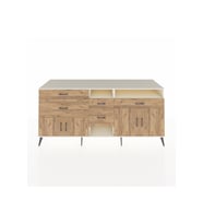 Kronos Konsol 4 Raflı 5 Çekmeceli 4 Kapaklı 220x59x99 Aytaşı-Çam/Çam