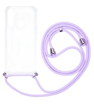 Realme 6İ Kılıf Boyna Askılı İpli Şeffaf Case (Renksiz)