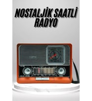 Nostaljik Vintage Radyo Taşınabilir Bluetooth Bağlantılı Hoparlör Radyo