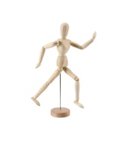 Eskiz Mankeni Ahşap Model 15 cm Manken Modelling (Bej)