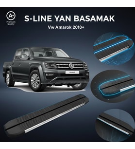 VW Amarok S-Line Premium Krom Yan Basamak 2017 Sonrası