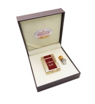 Ardeur® Heritage Bordo Gold Desen Oymalı İsme Özel Çakmak Hediyelik Çakmak