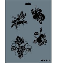 Rich New Seri N-142 Stencil 35x25 cm