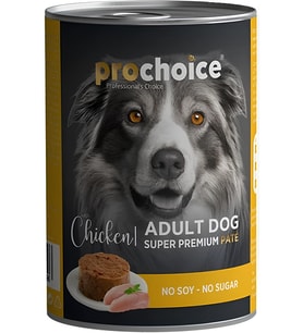 Pro Choice Chicken Tavuk Etli Tahılsız, Şekersiz Köpek Konservesi 400 gr