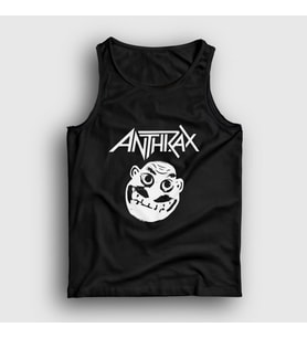 Presmono Unisex Siyah Not Man Anthrax Atlet 10416tt