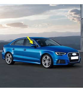 Audi A3 Sedan 2017-2020 Sağ Dış Dikiz Ayna Kapağı 8V0857528D