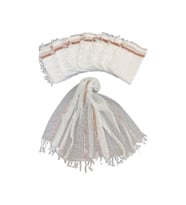 Konvoy Şalı Beyaz 15'li Paket