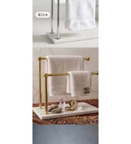 Banyo Tezgah Üstü İkili Havluluk Mermer Tasarım