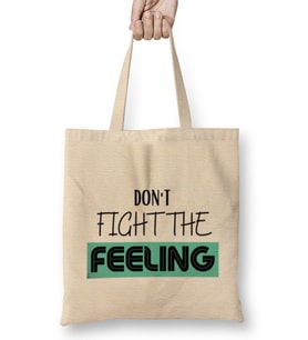 DON'T FIGHT THE FEELING Bez Çanta Uzun Saplı