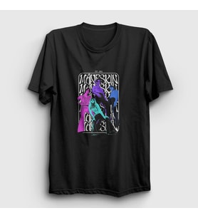 Presmono Unisex Siyah Colors Band Maneskin T-Shirt 356803tt