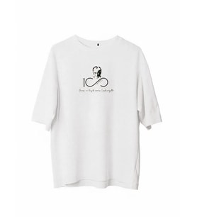 Erkek Baskılı T-Shirt Kısa Kol Bisiklet Yaka Regular Fit Rahat Kalıp Günlük Tişört - Beyaz