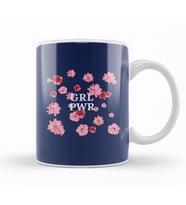 Girl Power Empowering   Floral Background 01 Kupa Bardak Porselen