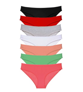 Mulvxbrf Brf02 7 Adet Süper Eko Set Likralı Kadın Slip Külot Set 6 (Mulvix)