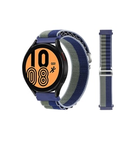 Mey İthalat® Watch 20Mm Kr410 Kumaş Kordon - Lacivert-Yeşil