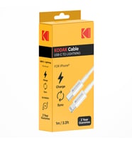 Kodak iPhone için Type C - Lightning Kablo - 1.0 Metre (Beyaz)