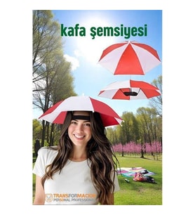 Modacar Kafa Şemsiyesi Güneş Koruma Şemsiyesi Relax Eller Serbest 4 Mevsim Kafa Şemsiyesi