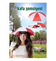 Modacar Kafa Şemsiyesi Güneş Koruma Şemsiyesi Relax Eller Serbest 4 Mevsim Kafa Şemsiyesi