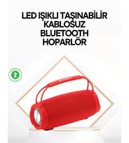 Çevreleyen Sesli Rgb Destekli Kablosuz Taşınabilir Hoparlör - Lisinya