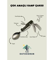Çok Amaçlı Kamp Çakısı - 12 cm (Haki)