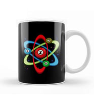 Awesome Billiards Ball Atom Science Pool Player Kupa Bardak Porselen