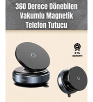 Çok Yönlü Döner Başlıklı Vakumlu Araç Telefon Standı – Sert Yollarda Stabil Kullanım