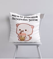 BK Gift Neyse Ki Prensesim Tasarımlı Yastık - Model 1