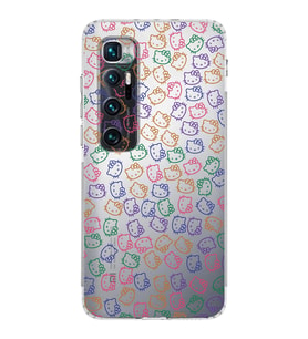 Xiaomi  Mi 10 Ultra  Kamera Korumalı Kapak Hello Kitty Tasarımlı Şeffaf  Kılıf