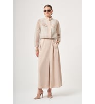FTZ Women Kadın File Detay Etekli Takım Beige 31448