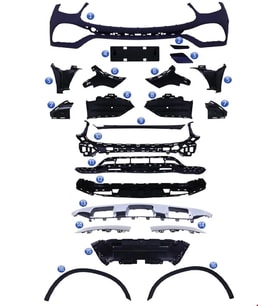 MERCEDES - ÖN TAMPON SET AMG GLC W253 2020-