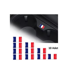 Fransa Tasarım Damla Sticker Renault Peugeot Citroen Direksiyon Jant Vites İçin Tasarlanmış 18x11m