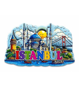 İstanbul Temalı Silikon Buzdolapı Süsü Magnet Alk5374