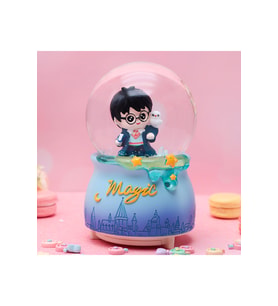 Harry Potter Büyük Boy Kar Küresi Işıklı, Müzikli, Püskürtmeli, Mavi, 16X12